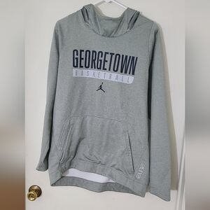 Nike Jordan Georgetown University Basketball Gray Hoodie